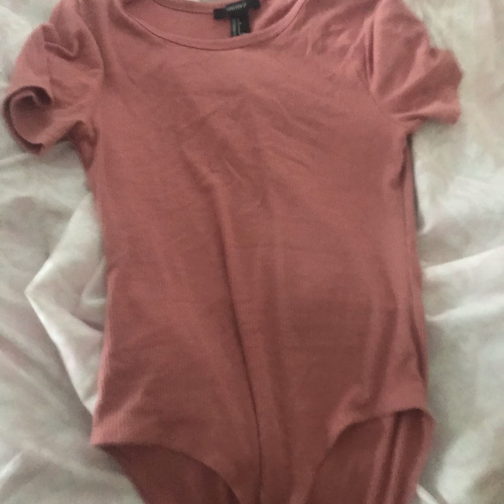 Pale pink body suit top!